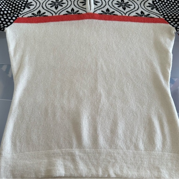 Never Fair Isle Snowflake Quarter Zip Knit Pullover Sweater Size XS - Picture 11 of 15
